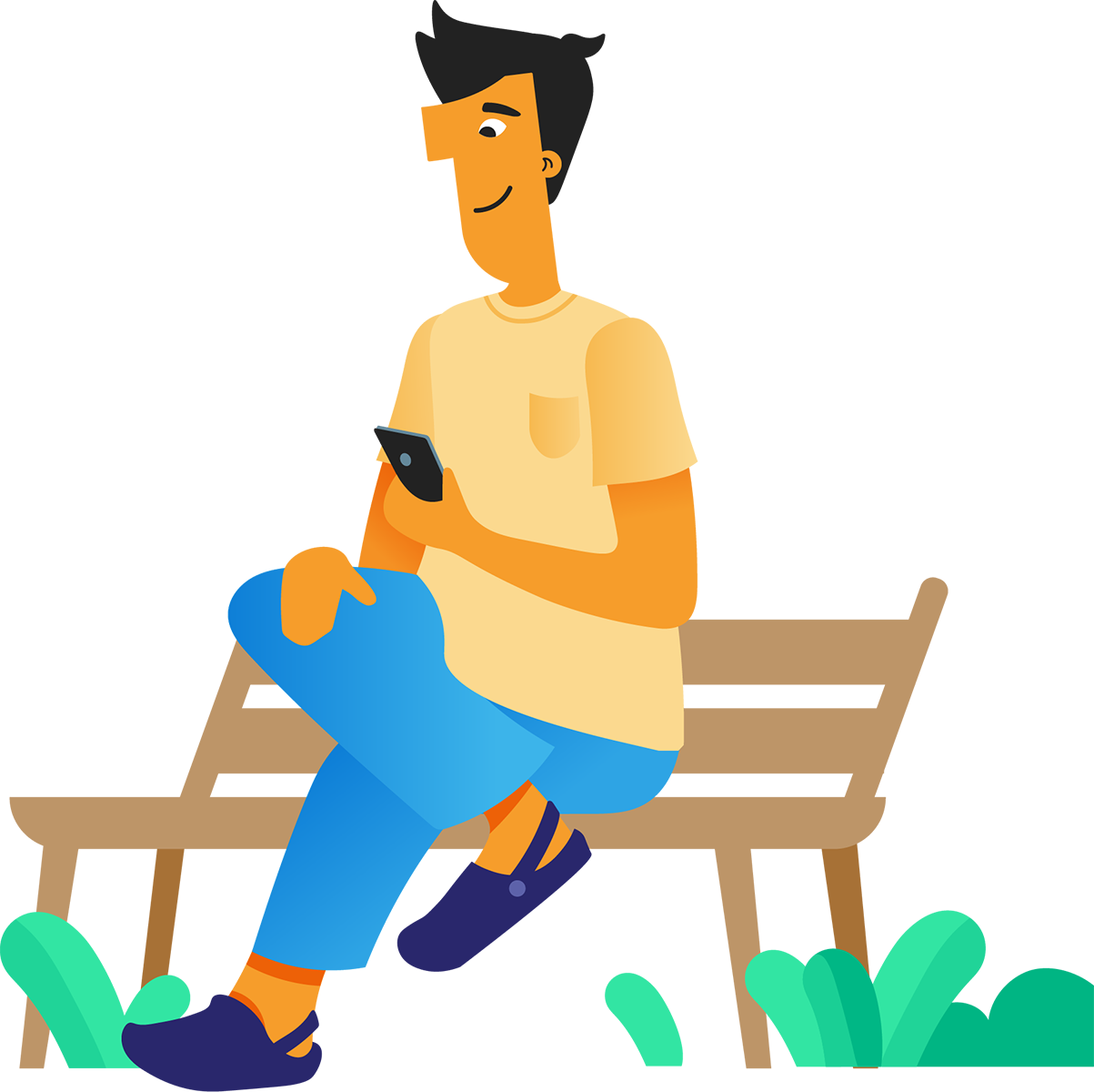 Ace-park-bench-phone